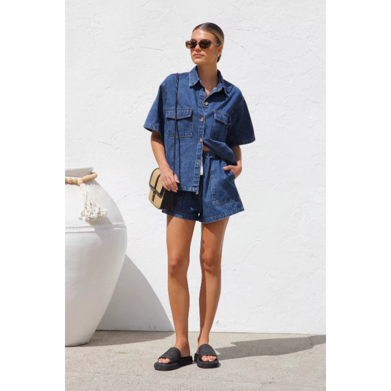 Monroe Denim Set - London Lake
