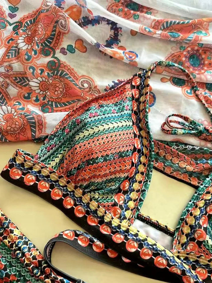 Willow Bikini 3-Piece Set - London Lake