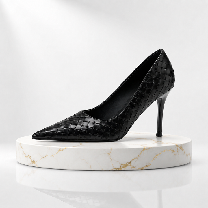 Alyssa Woven Heels - London Lake