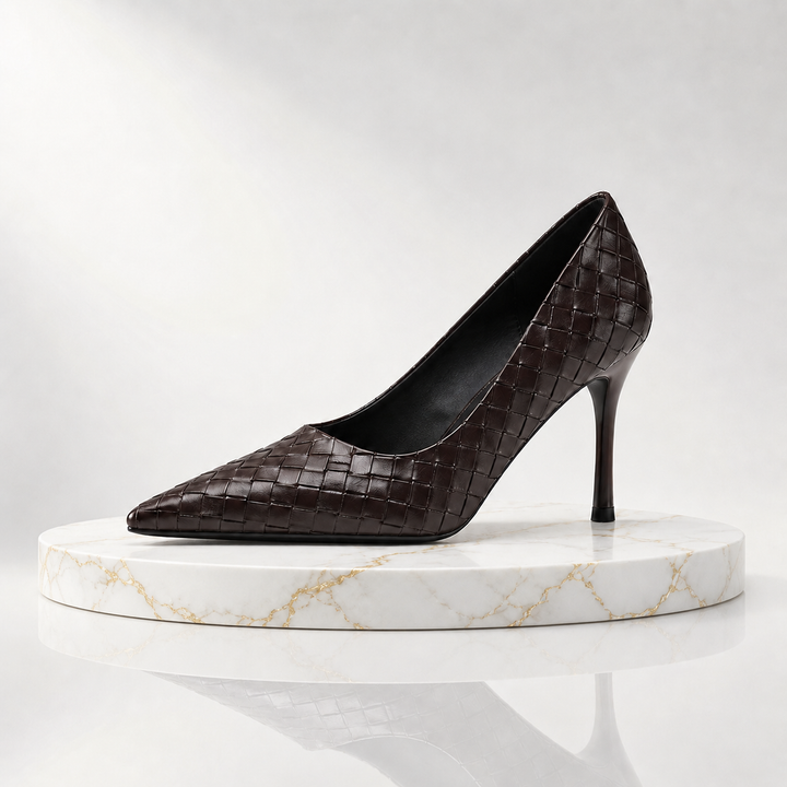 Alyssa Woven Heels - London Lake