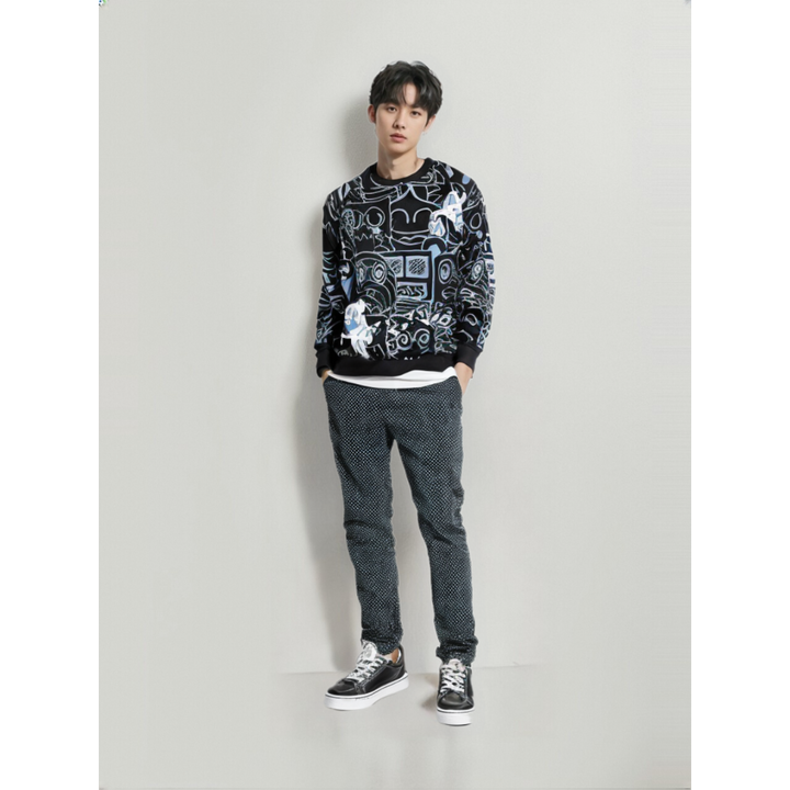 Metro Inkline Crew Neck Pullover - London Lake