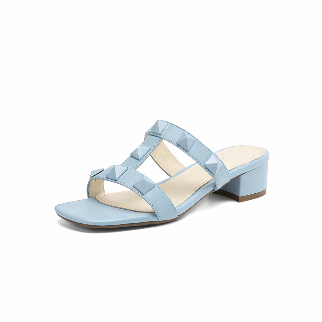 Mira Square Spike Sandals - London Lake