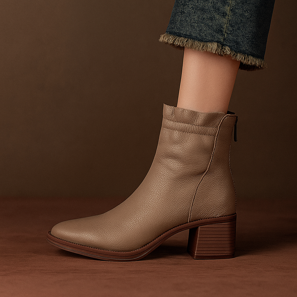 Bristol Leather Ankle Boots - London Lake