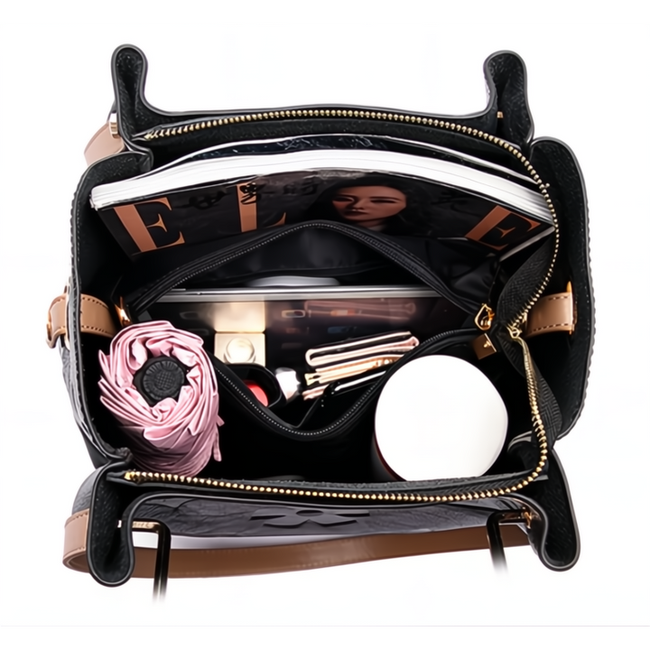 Floral Leather Crossbody Bag - London Lake