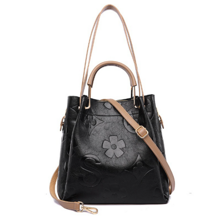 Floral Leather Crossbody Bag - London Lake