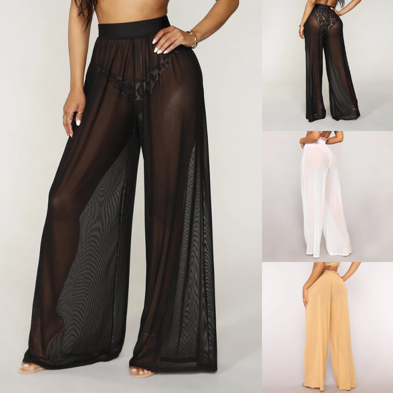 High Waist Sheer Pants - London Lake