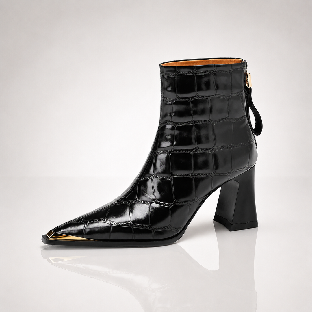 Claire Gold-tip Boots - London Lake