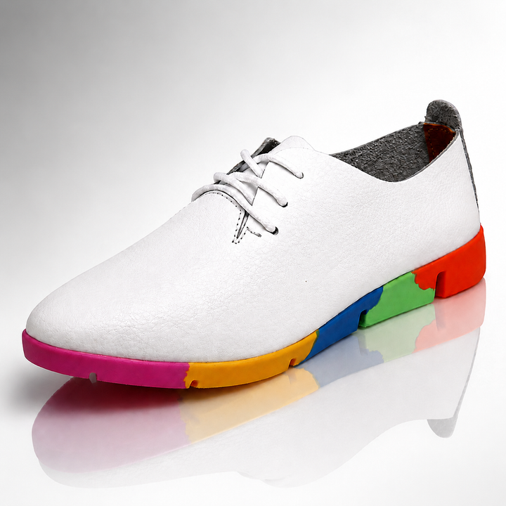 Clarissa Rainbow Sole Loafers - London Lake