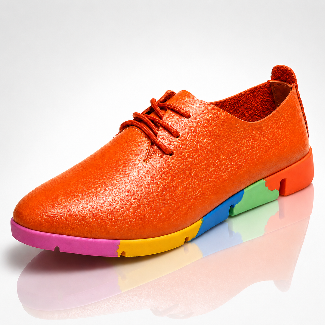 Clarissa Rainbow Sole Loafers - London Lake