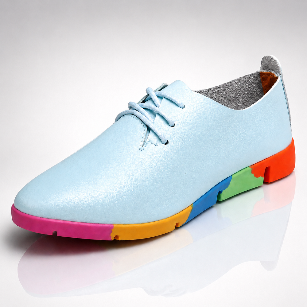 Clarissa Rainbow Sole Loafers - London Lake