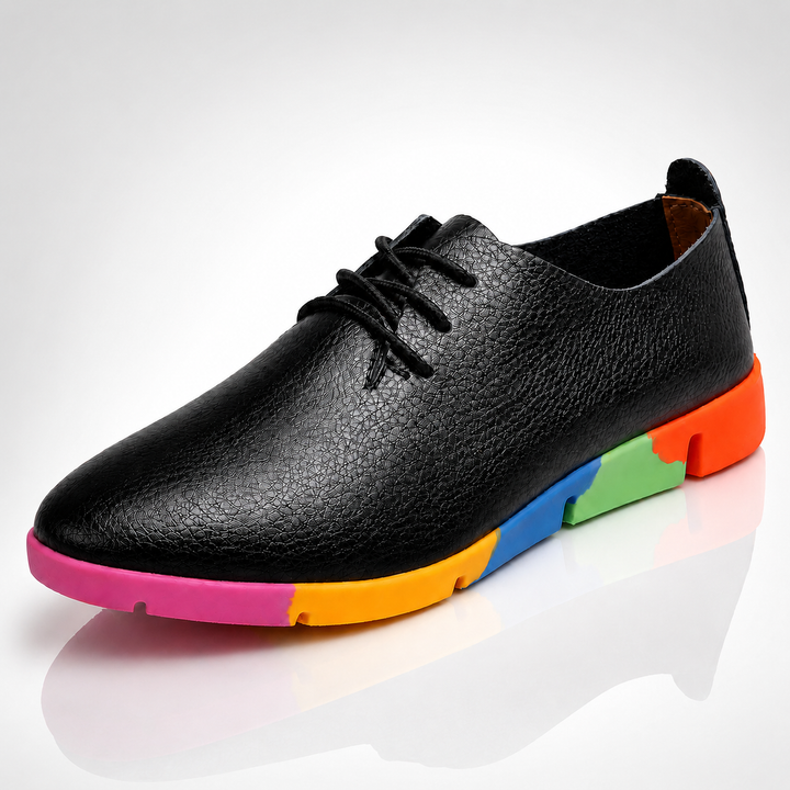 Clarissa Rainbow Sole Loafers - London Lake
