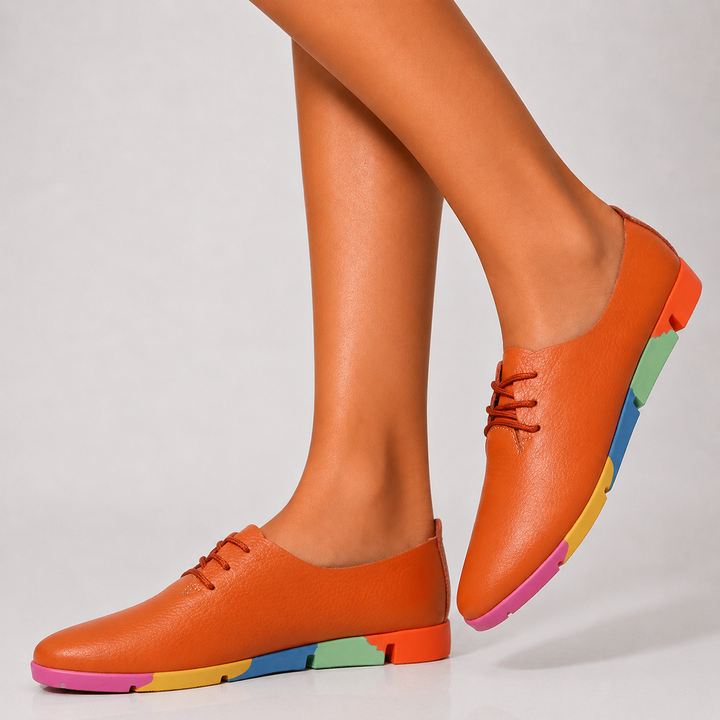 Clarissa Rainbow Sole Loafers - London Lake