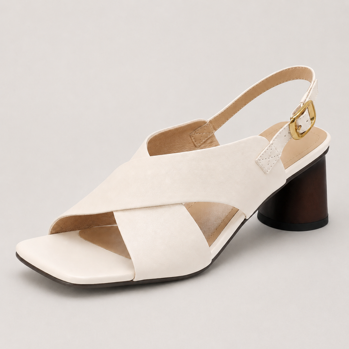 Colleen Cross-Strap Sandals - London Lake