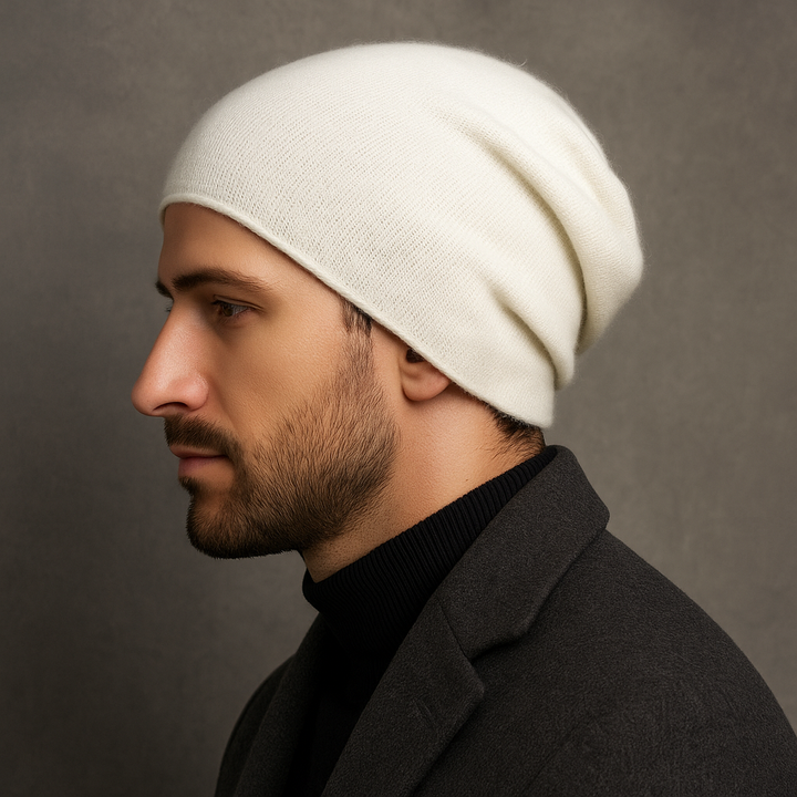 Savoy Cashmere Wool Beanie - London Lake
