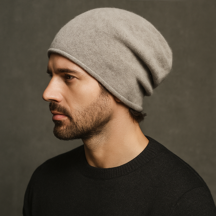Savoy Cashmere Wool Beanie - London Lake