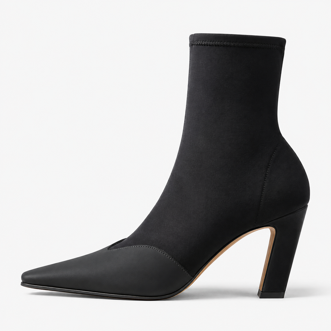 Sloane Bold Toe Ankle Boots