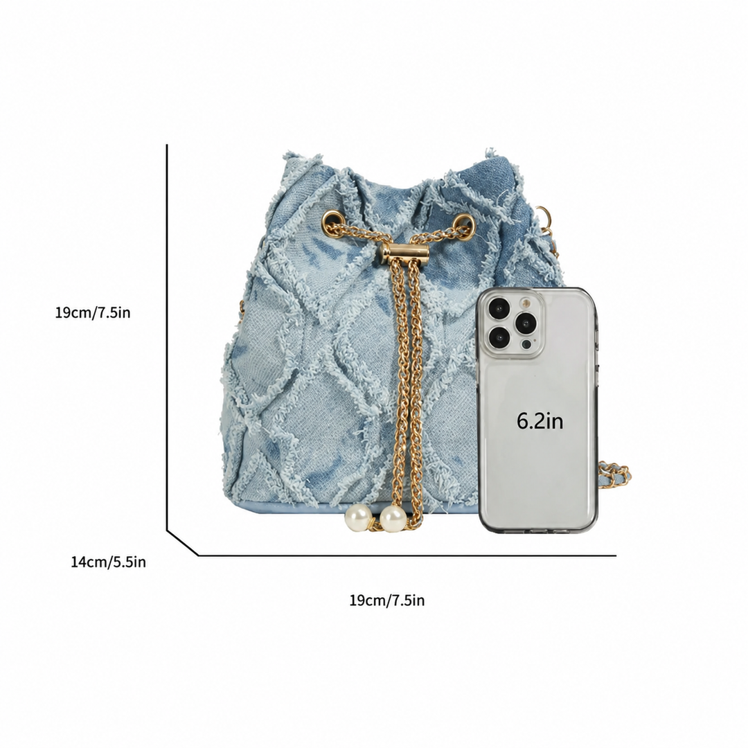 Dolly Denim Bucket Bag