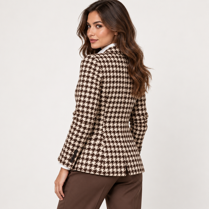 Ann Houndstooth Blazer