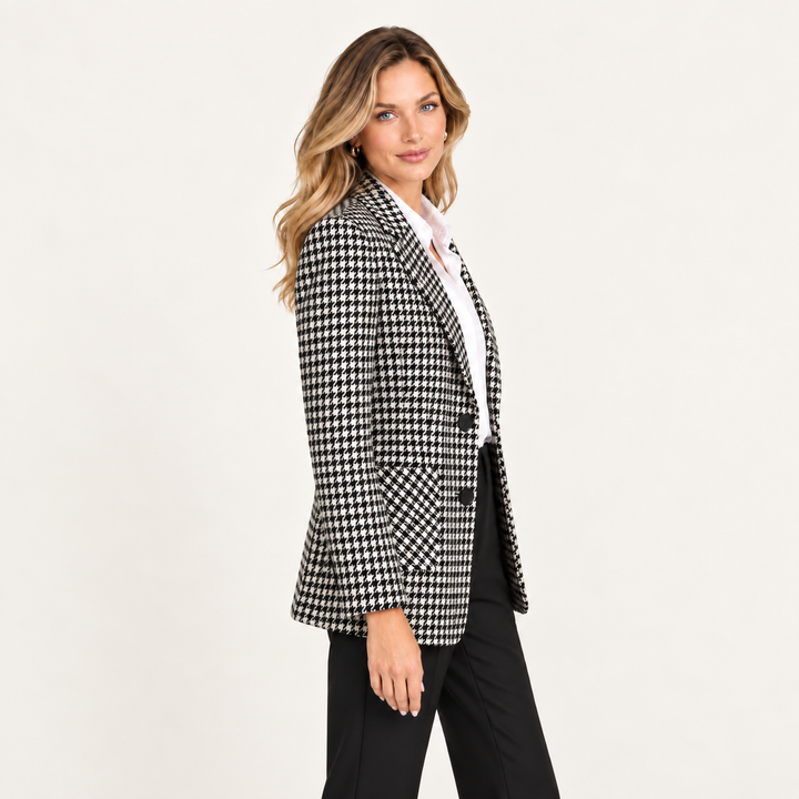 Ann Houndstooth Blazer