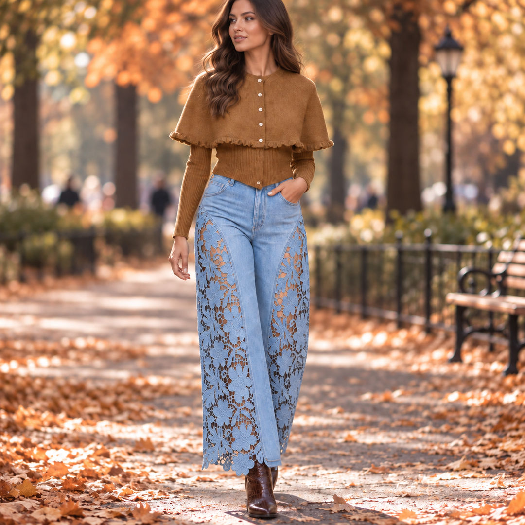 Florence Floral Lace Jeans