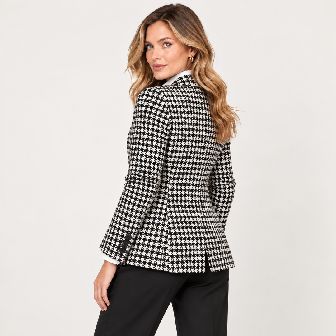 Ann Houndstooth Blazer