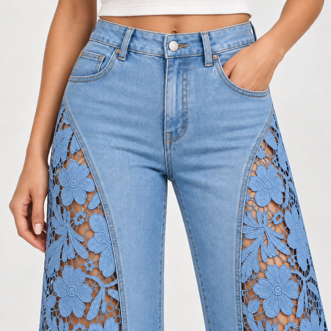 Florence Floral Lace Jeans