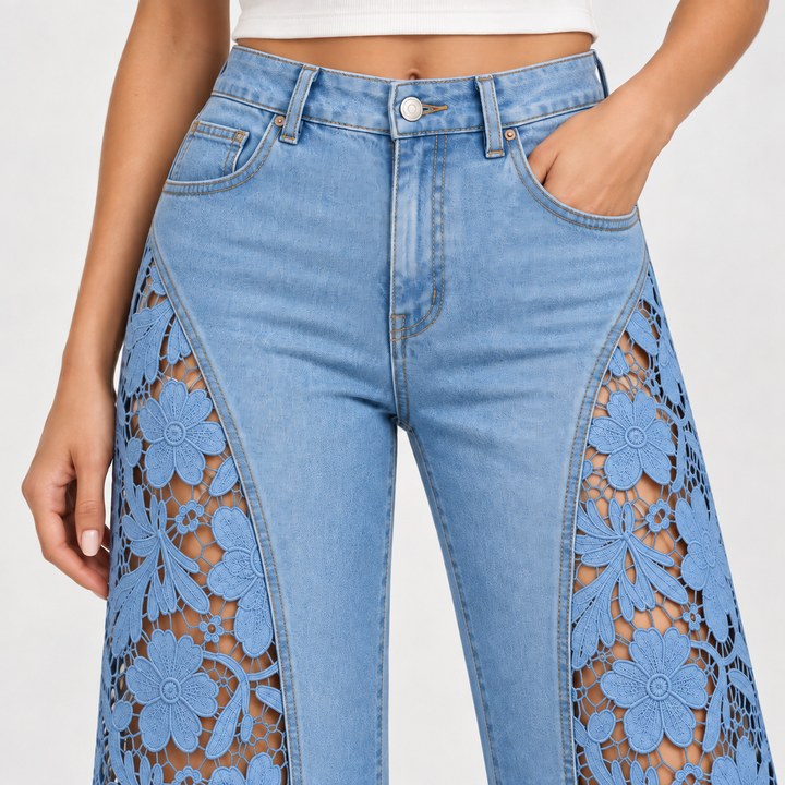 Florence Floral Lace Jeans