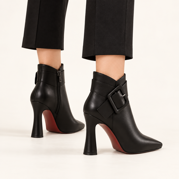 Aveline Buckle Heel Boots