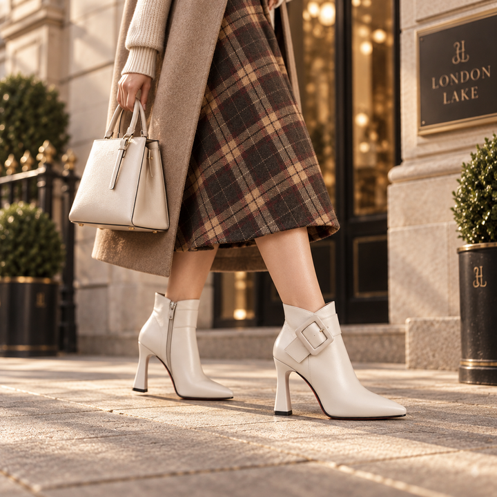Aveline Buckle Heel Boots