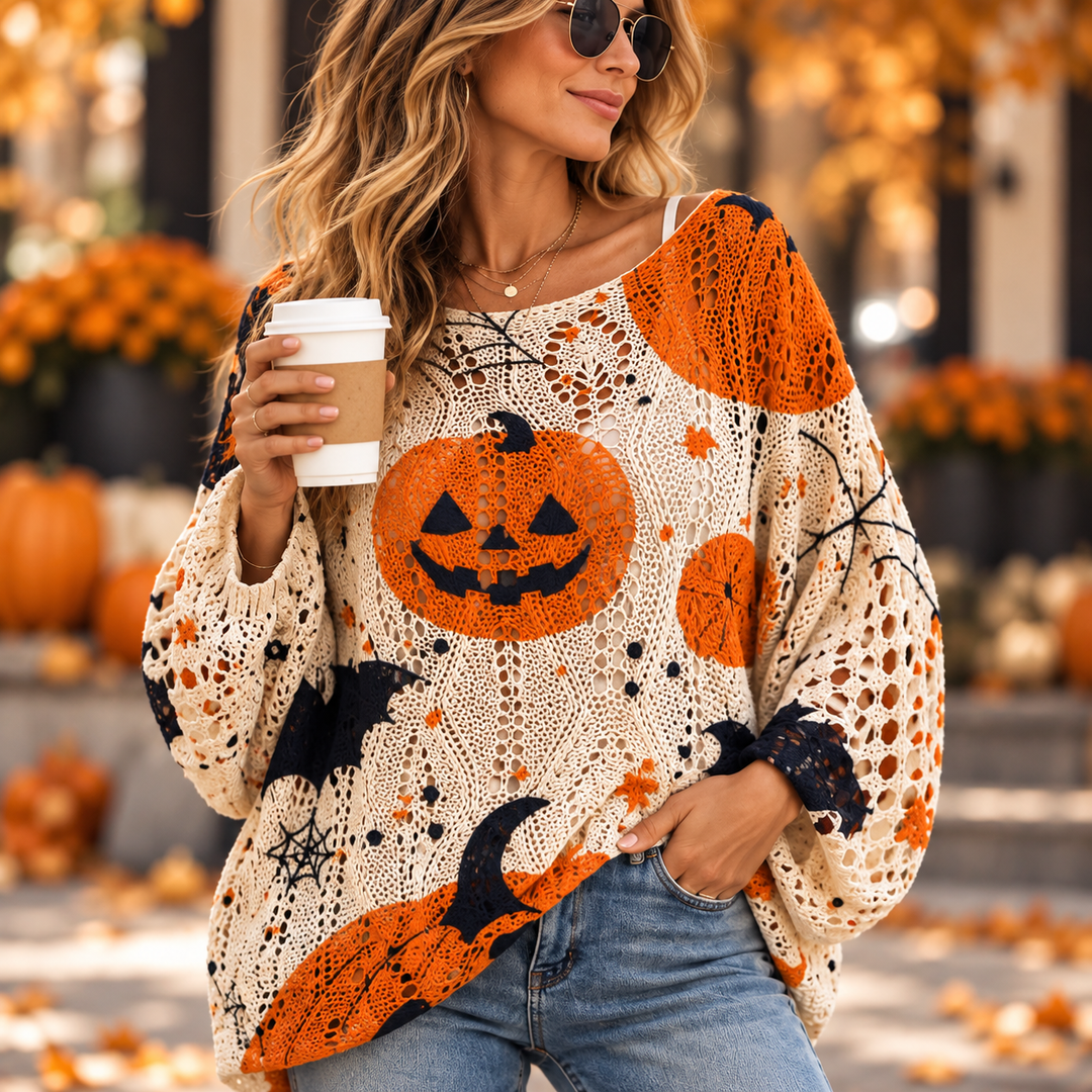 Midnight Harvest Crochet Sweater