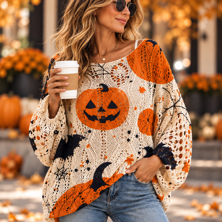 Midnight Harvest Crochet Sweater