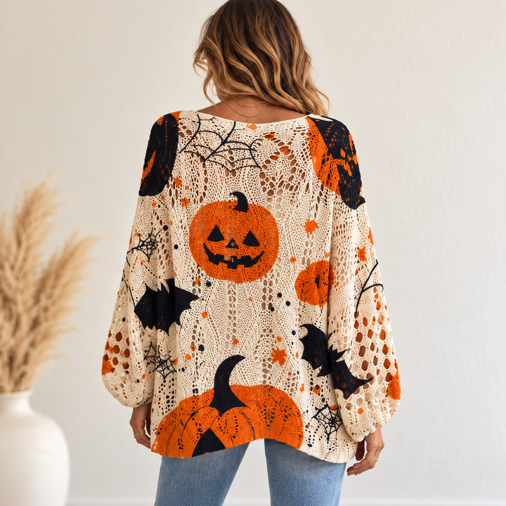 Midnight Harvest Crochet Sweater