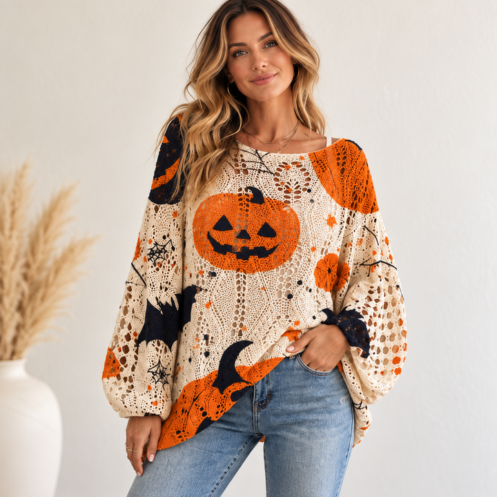 Midnight Harvest Crochet Sweater