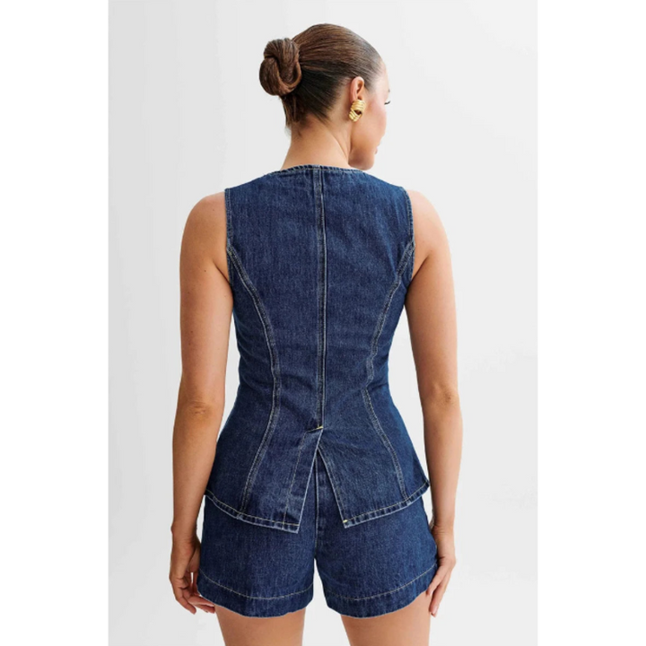 Chic Two-Piece Denim Set - London Lake