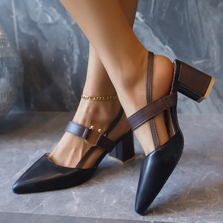 Marais Buckle Heels - London Lake
