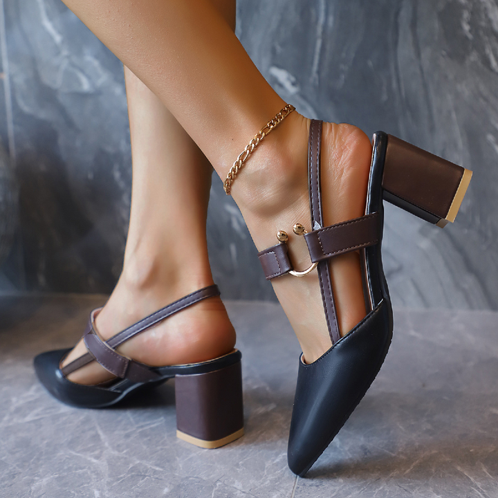 Marais Buckle Heels - London Lake