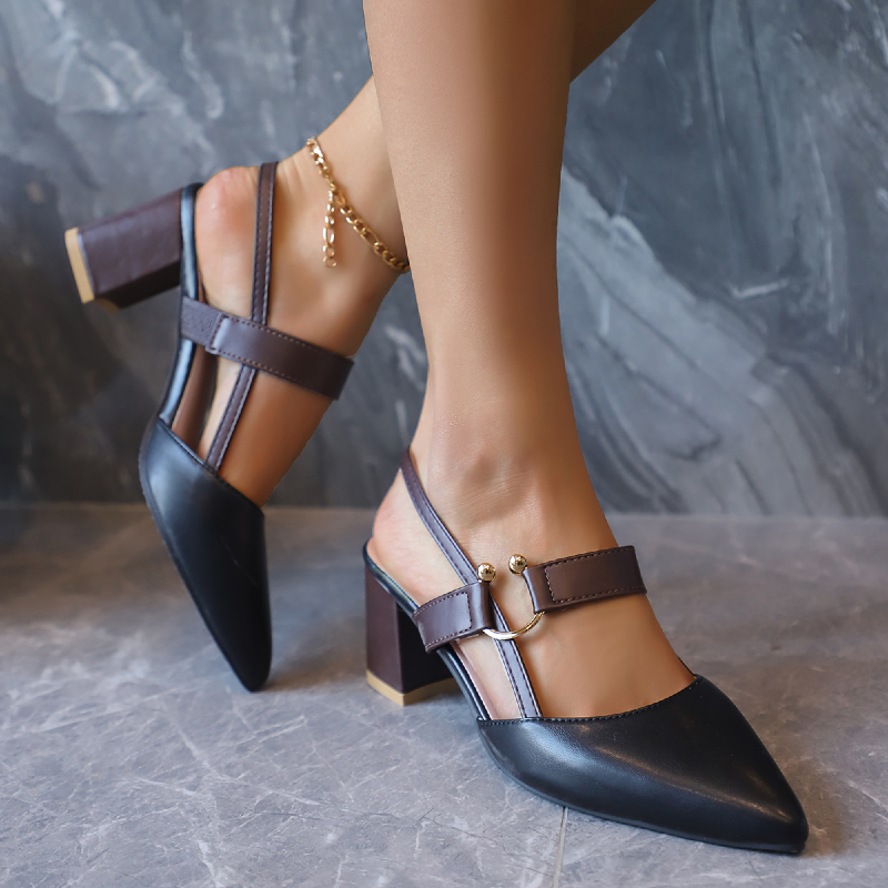 Marais Buckle Heels - London Lake