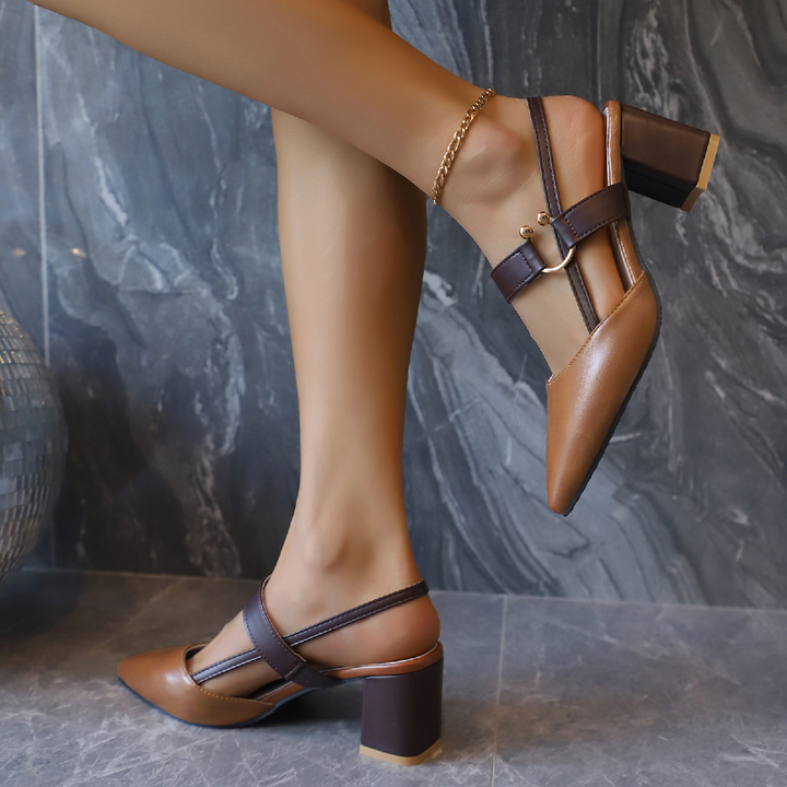 Marais Buckle Heels - London Lake