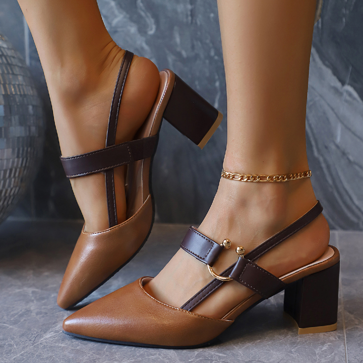 Marais Buckle Heels - London Lake
