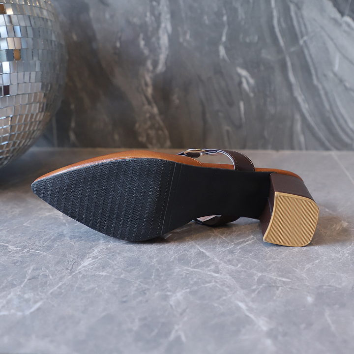 Marais Buckle Heels - London Lake