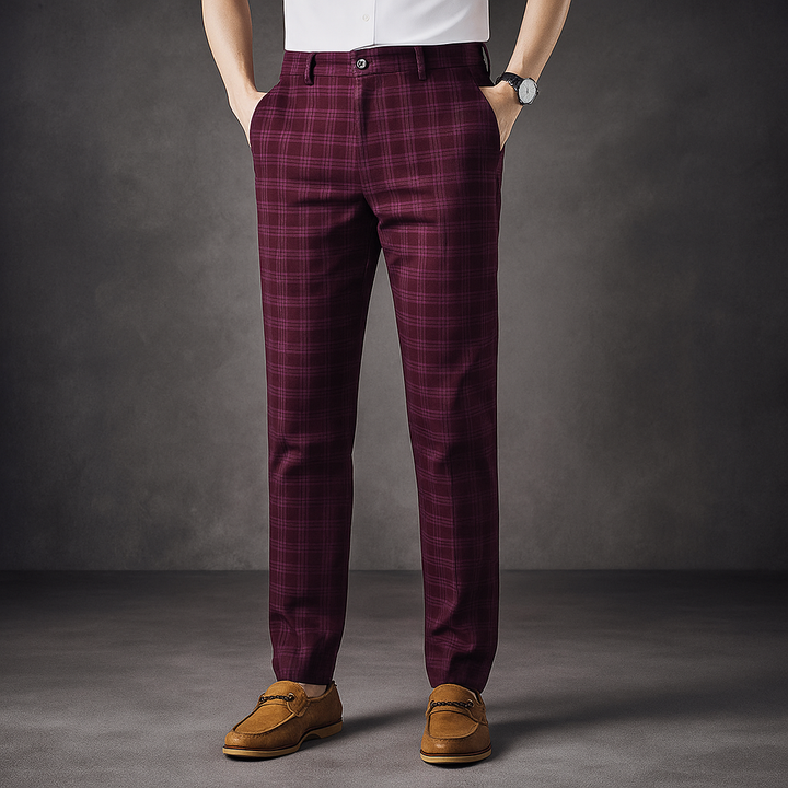Clubhouse Plaid Trousers - London Lake