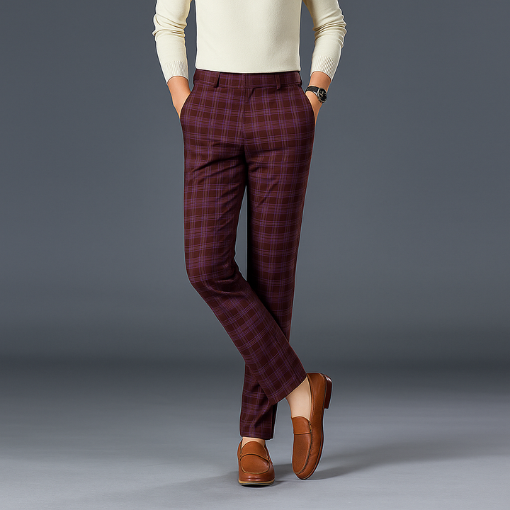Clubhouse Plaid Trousers - London Lake