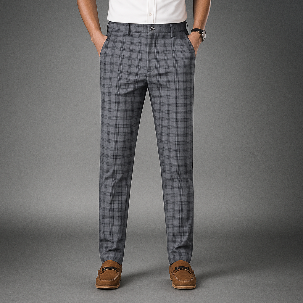 Clubhouse Plaid Trousers - London Lake