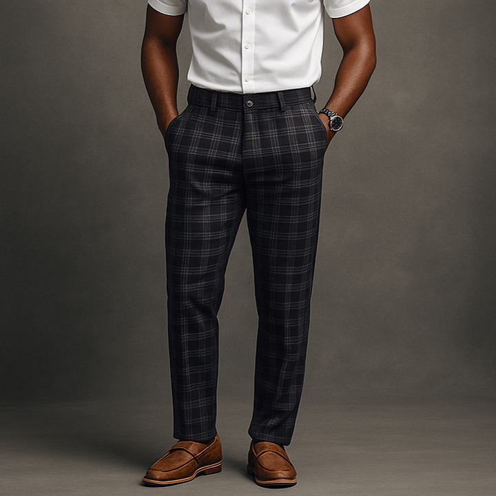 Clubhouse Plaid Trousers - London Lake