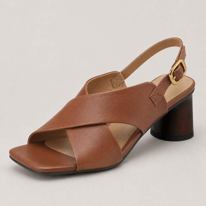 Colleen Cross-Strap Sandals - London Lake