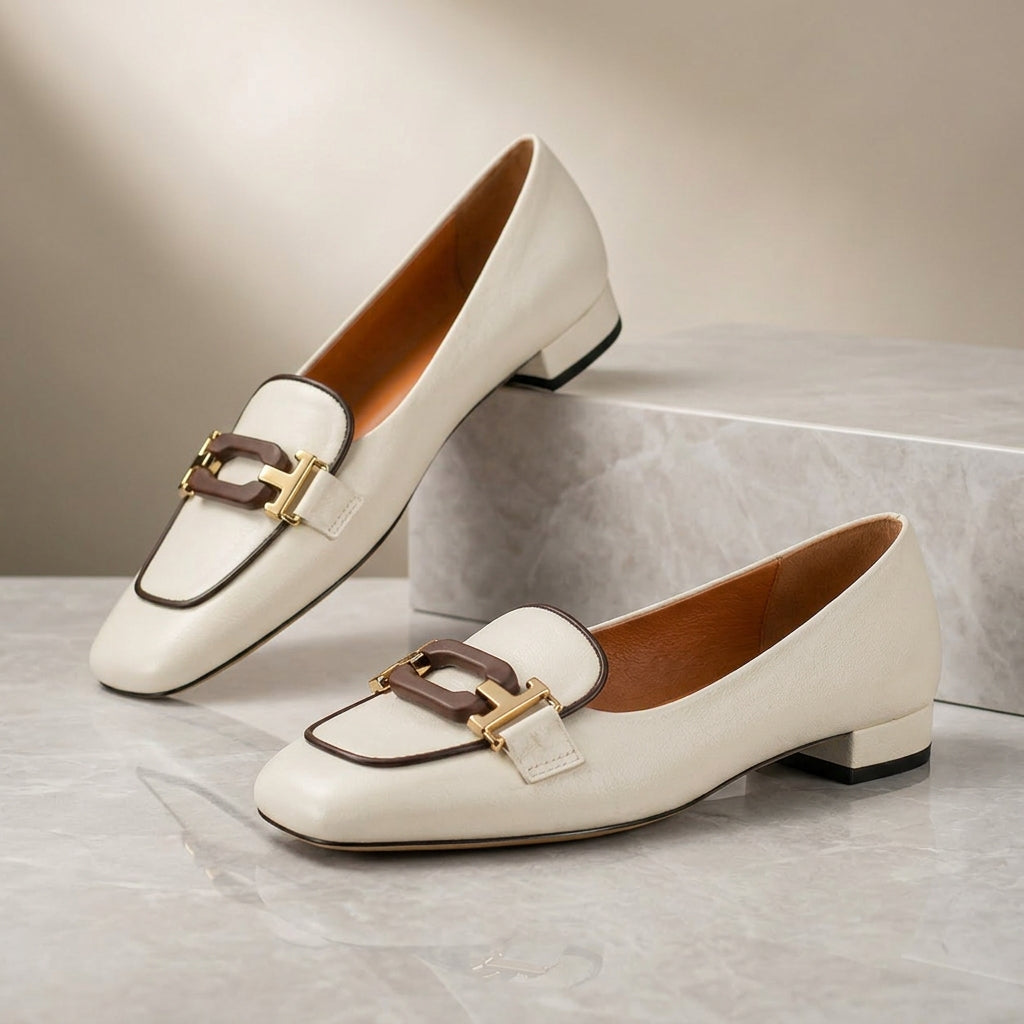 Colette Leather Loafers - London Lake