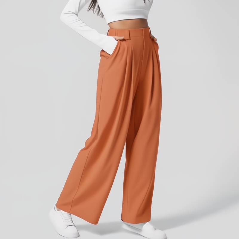 Sorrento Drape Trousers - London Lake
