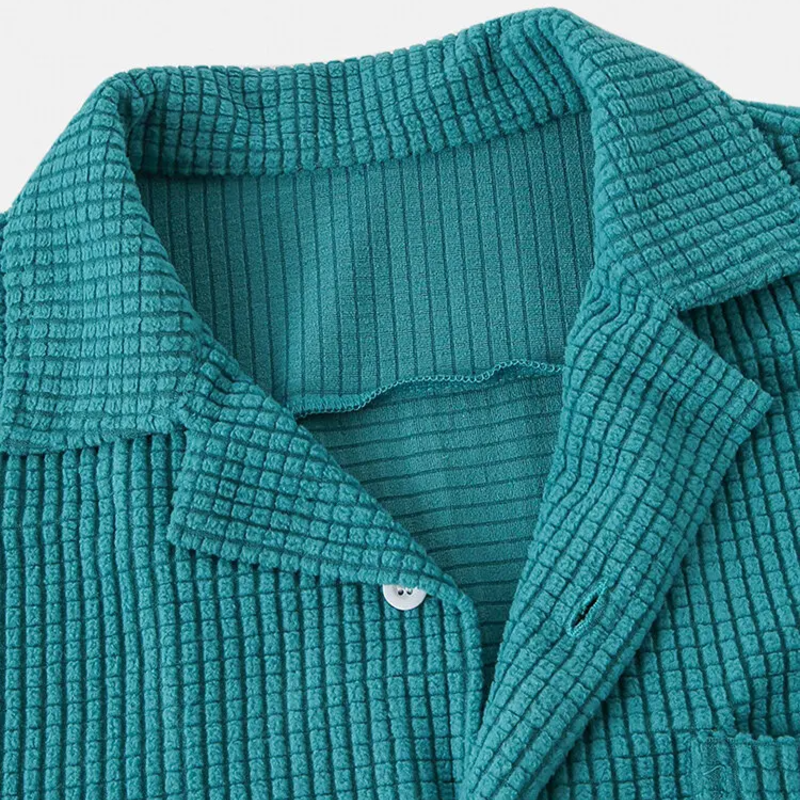 Hudson Waffle-Knit Shirt - London Lake