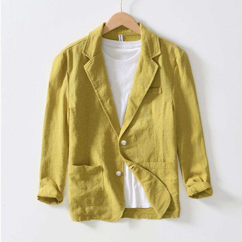Westport Cotton-Linen Blazer - London Lake