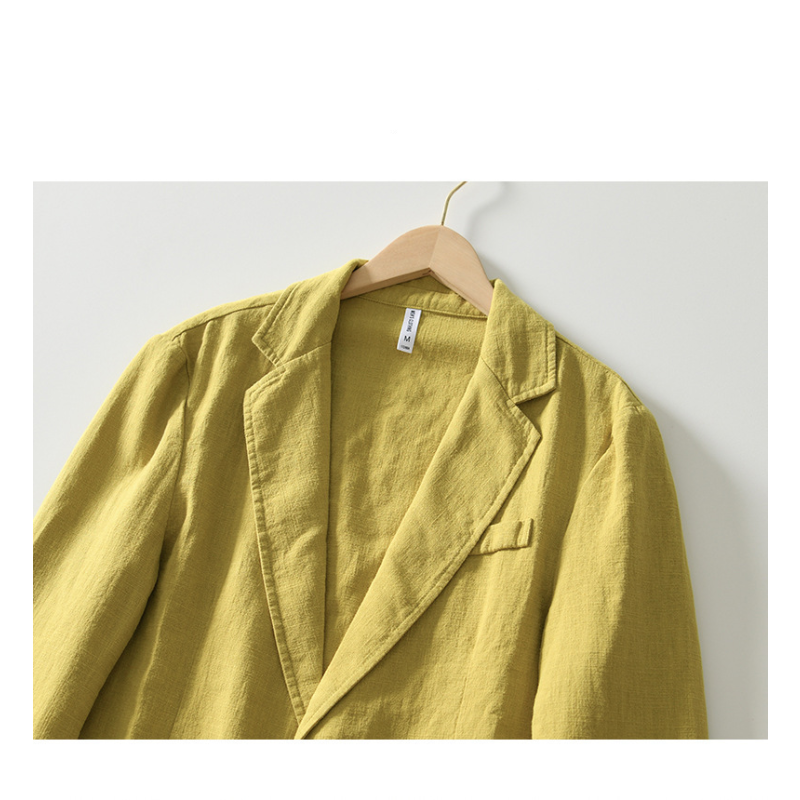 Westport Cotton-Linen Blazer - London Lake